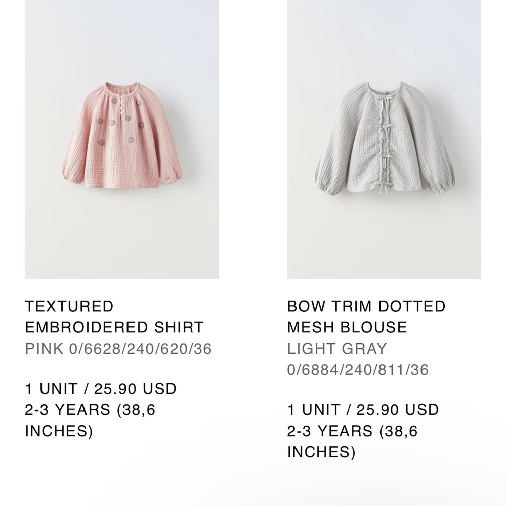 Zara Toddler Shirts